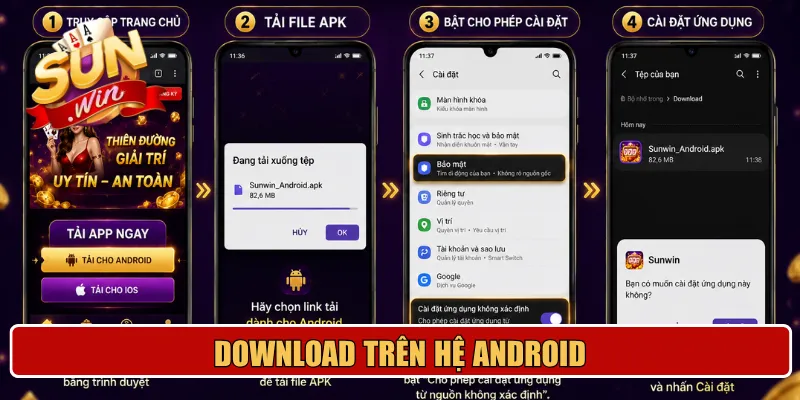 Download trên hệ Android